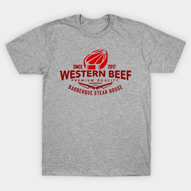 Bbq beef steak T-Shirt by Theodhian